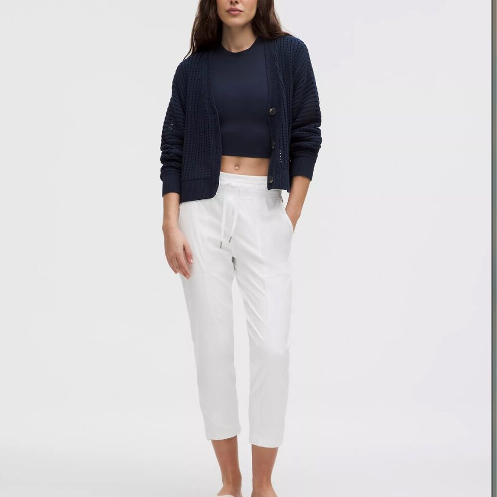 Lululemon White Dance Studio Mid-Rise Cropped Pant 14